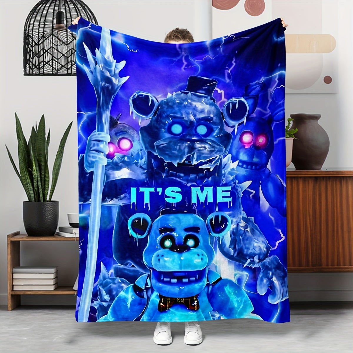 Manta de felpa oversize verde para sofá, cama, camping, para todas las estaciones, hipoalergénica