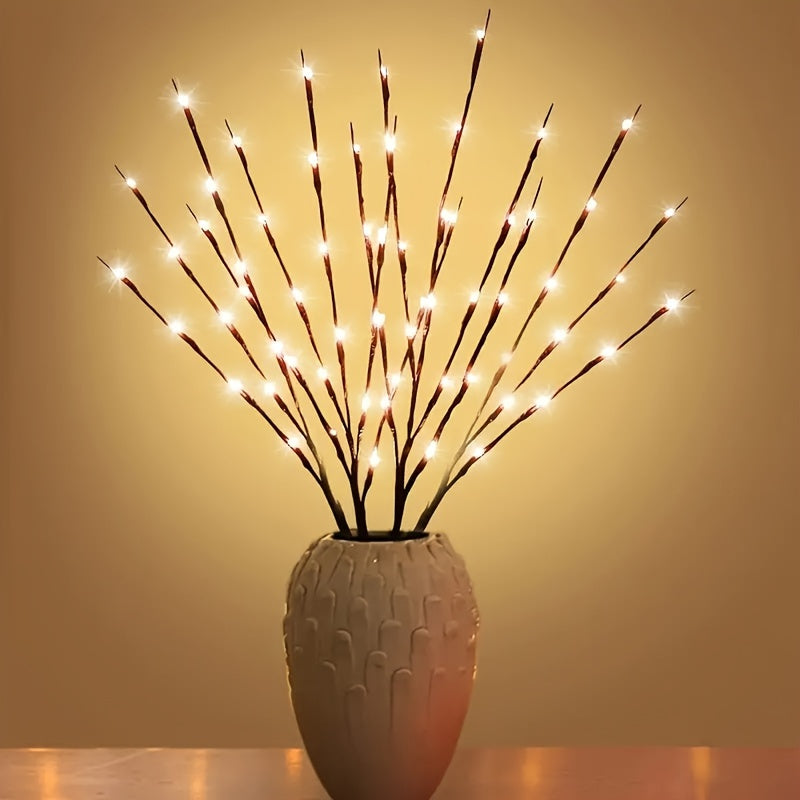 Luces de cadena de 20 ramas de árbol estilo Art Deco con patrón geométrico para sala de estar y dormitorio