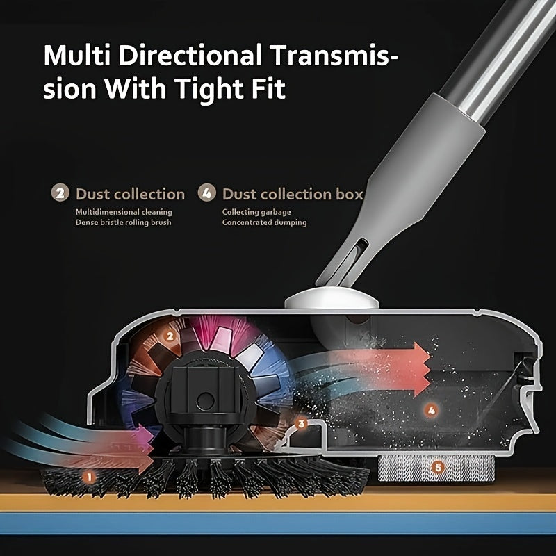 3-in-1 Broom and Dust Collector Set for Indoor Outdoor Cleaning Long Handle