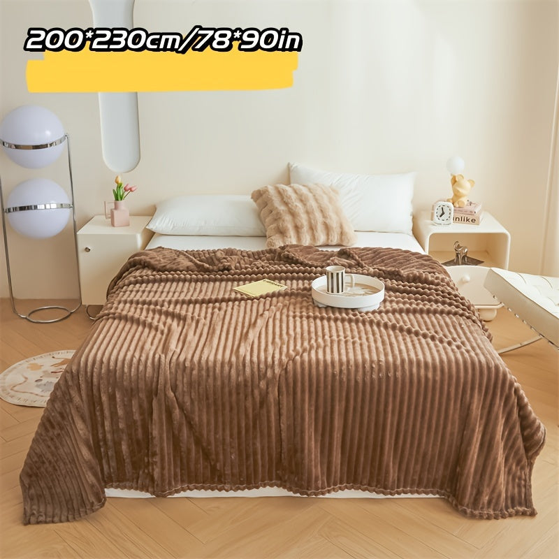 Manta de felpa ultra suave amarilla para sofá, cama y viaje, comodidad acogedora