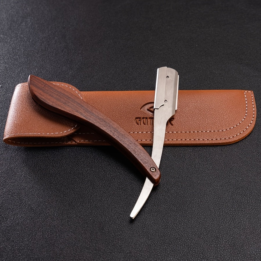 Винтажный набор для бритья из нержавеющей стали с ручным механизмом для стрижки волос и бороды