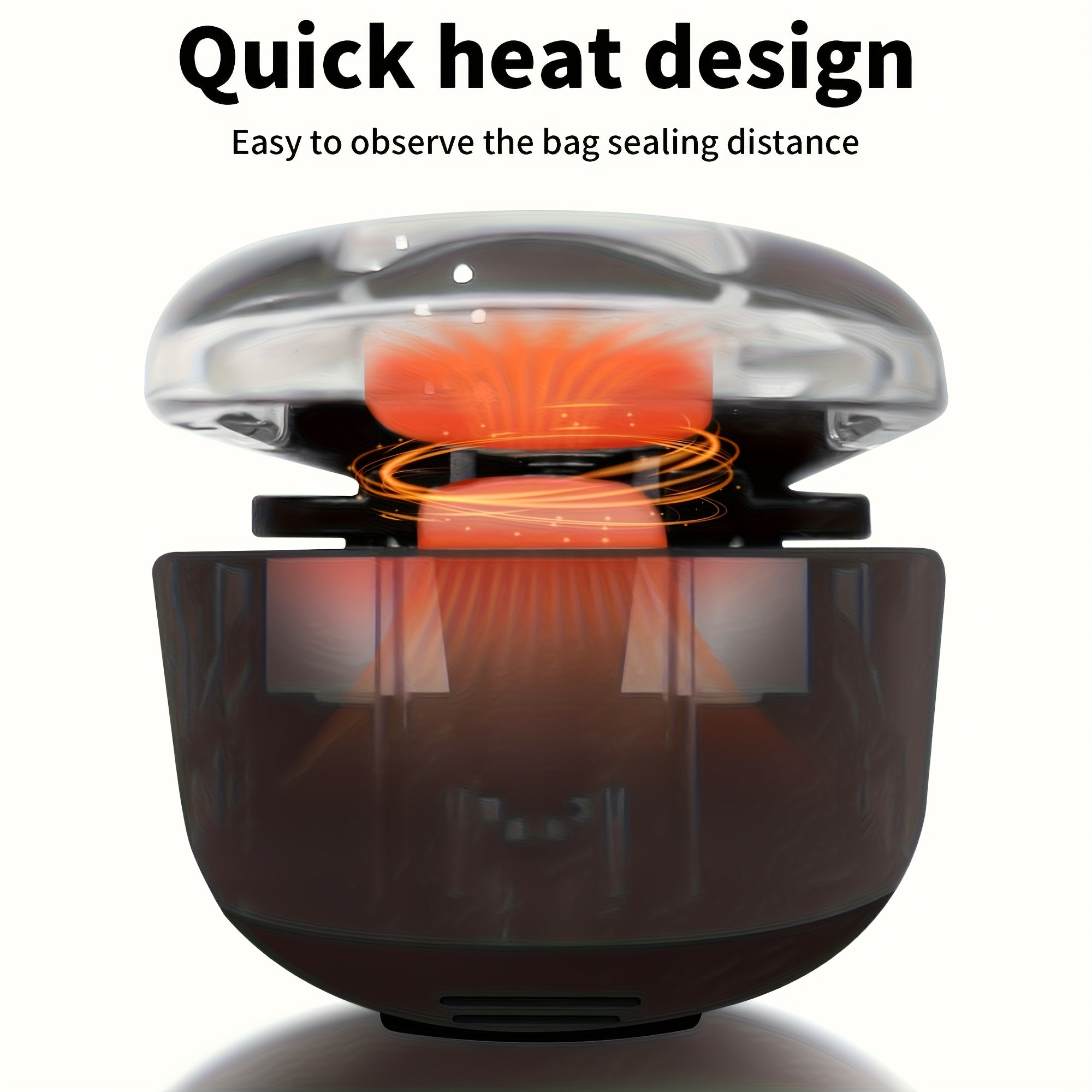 Portable Food Sealer with Cutting Function 9W Battery Operated for Snacks and Kitchen Staples