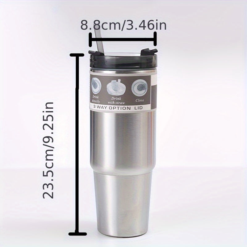 30oz Insulated Stainless Steel Water Bottle with Seal Lid BPA Free for Sports and Travel