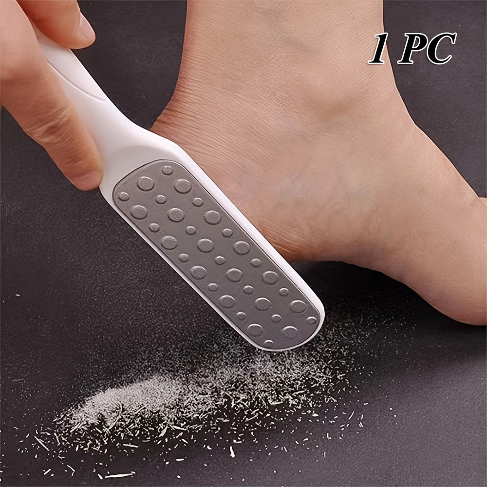 Dual-Sided Stainless Steel Foot File for Callus Removal and Exfoliation
