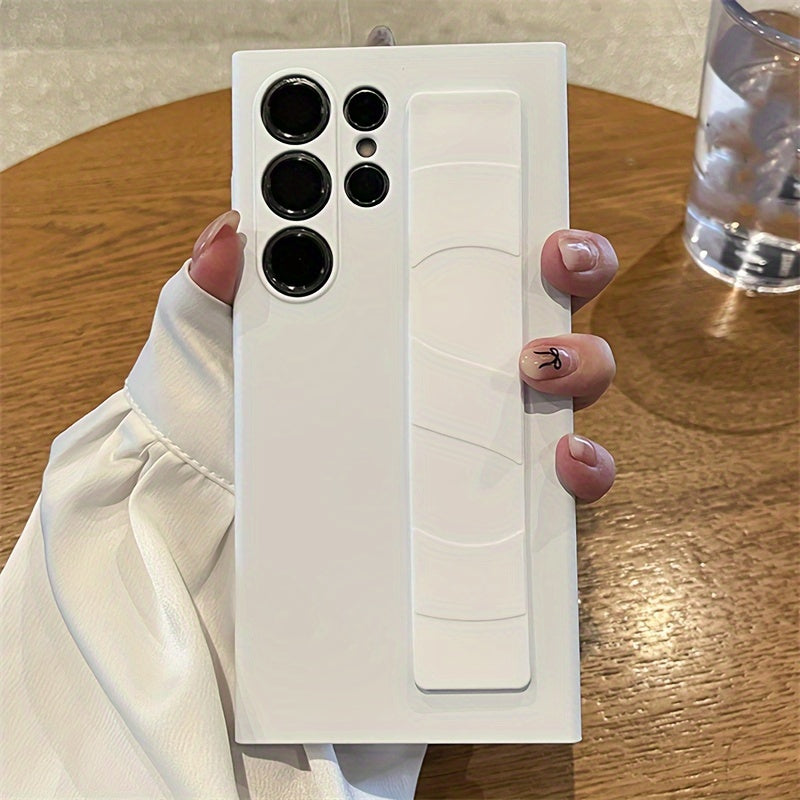 Silicone Wristband Case for Samsung Galaxy S24 S23 Ultra Plus with Lens Protection