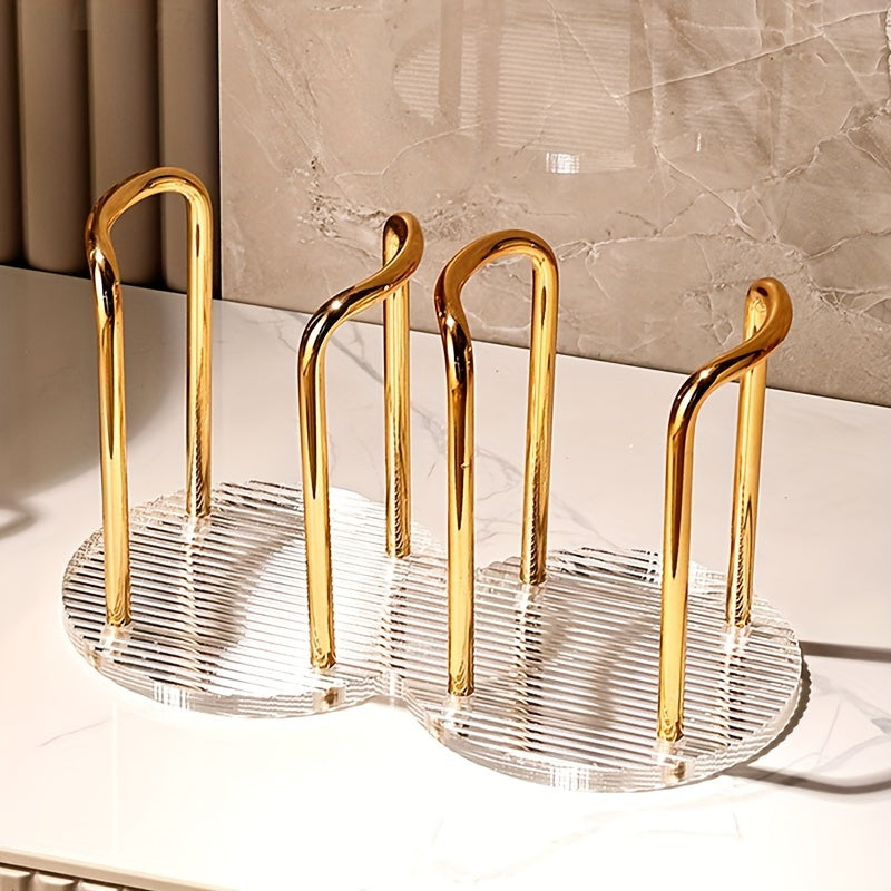 Acrylic Desktop Tea Cup and Water Cup Storage Rack for Home Use