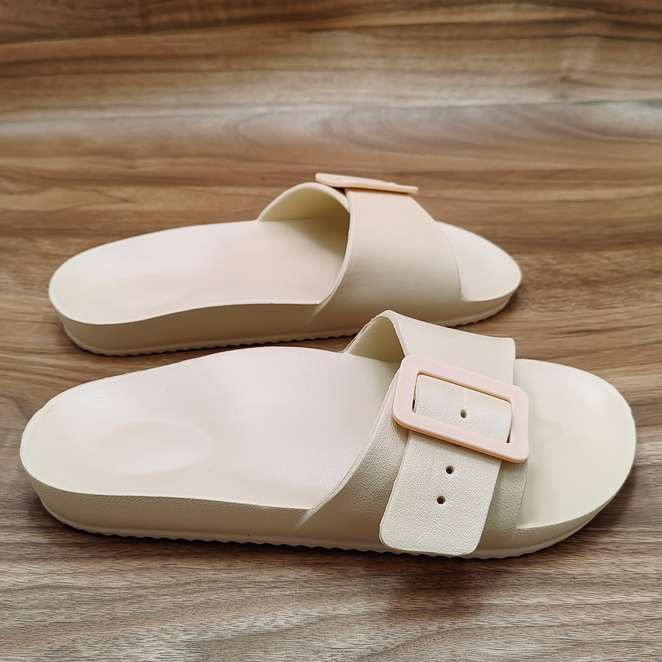 Ayollar uchun nafas oladigan EVA ochiq barmoqli slayd sandalilar, sozlanadigan burilish bilan plyaj poyabzali