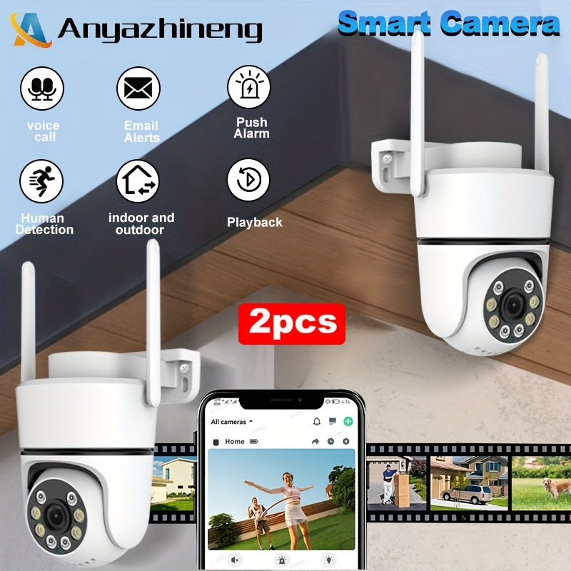 Wireless Security Camera System 1080p HD WiFi Night Vision Two-Way Audio for Home Monitoring