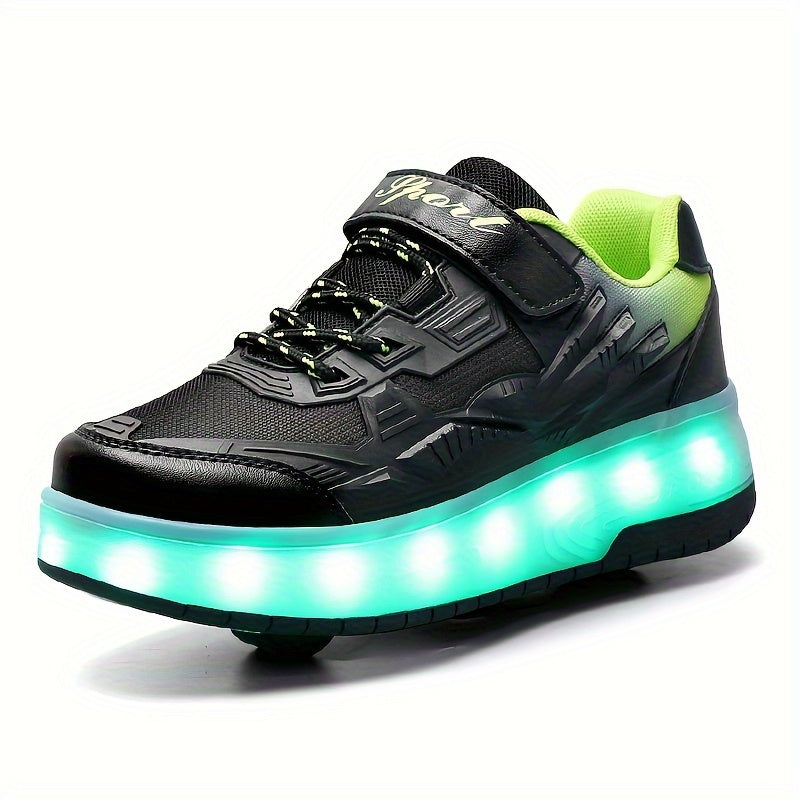 Patines de malla para niños con ruedas que iluminan, características retráctiles, para todas las estaciones