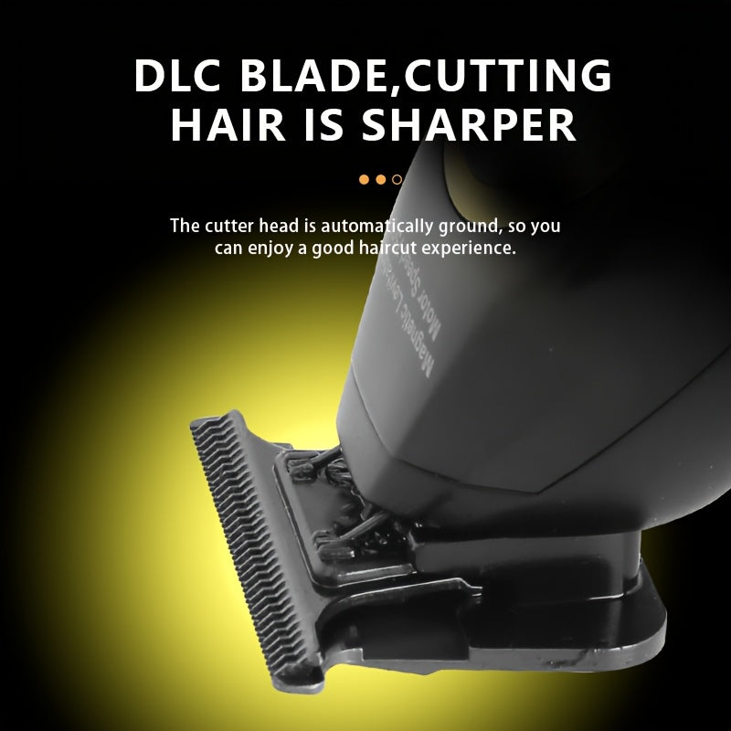 KEMEI Salon-Specific Electric Hair Clippers UV-qoplangan korpusga ega bo'lib, qulay tutqich uchun rezina qo'shimchalar, DLC pichoq, USB to'g'ridan-to'g'ri zaryadlash va bazaga zaryadlash imkoniyatiga ega. 7500RPM da ishlaydi.