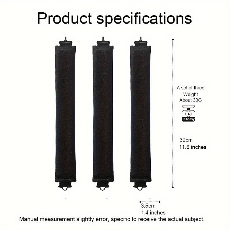 Juego de rizado de cabello unisex con rizador de terciopelo sin calor y herramientas para ondas grandes