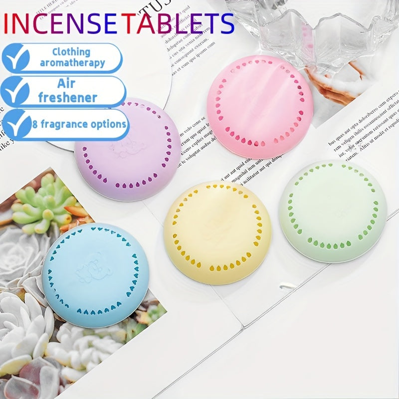 Set of 10 Long-Lasting Scented Air Fresheners in Protective Shells for Home Car Bathroom