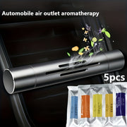 Car Air Outlet Aromatherapy Diffuser with 5 Scent Variants and Essential Oil Tablets