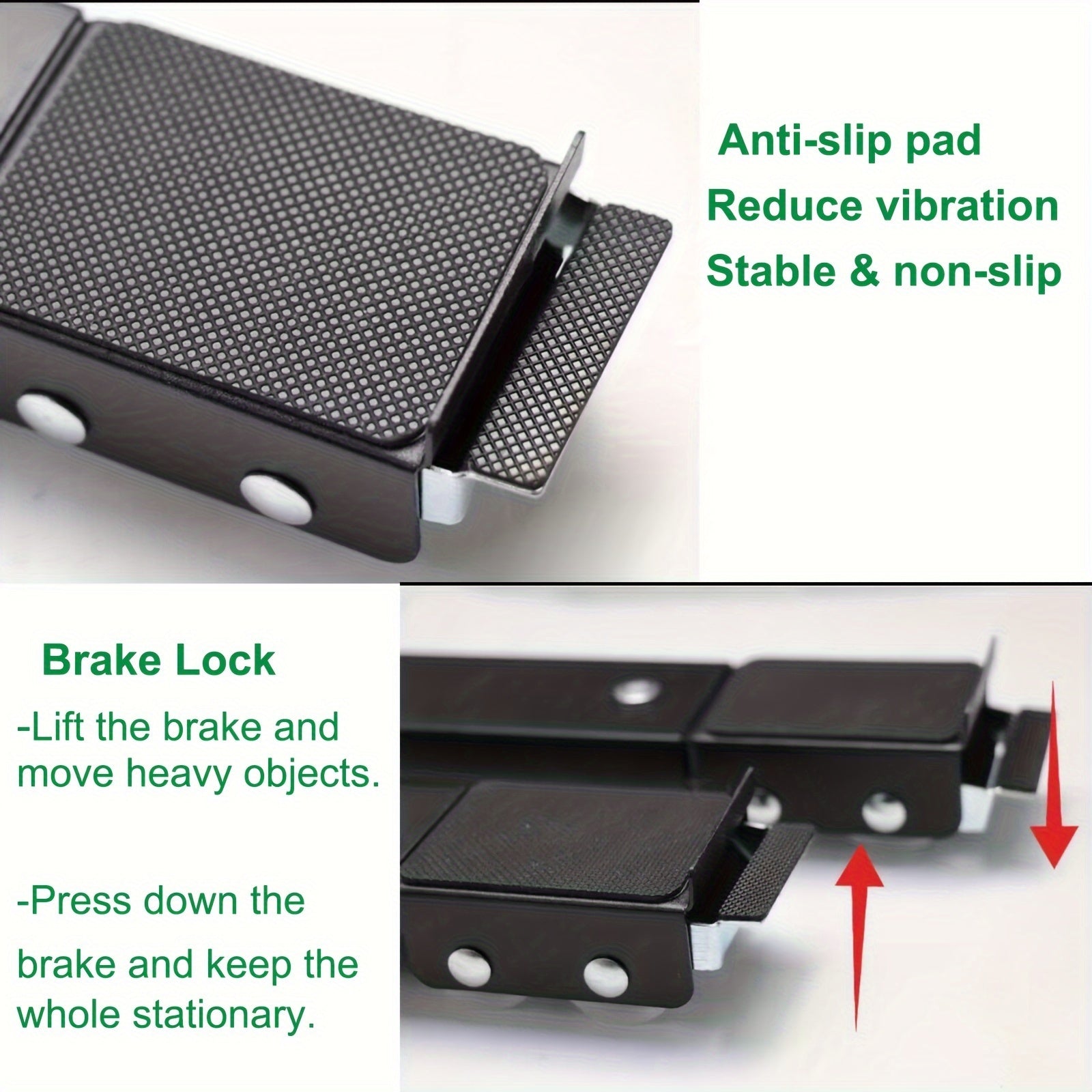 2-to'plam, og'ir vazn uchun mo'ljallangan, sozlanadigan texnika vositalari, 360° g'ildiraklar bilan
