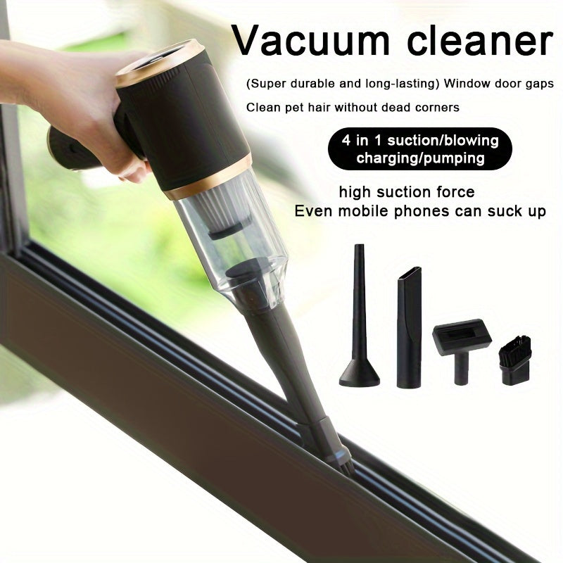 Aspiradora portátil inalámbrica con fuerte succión para coche y hogar