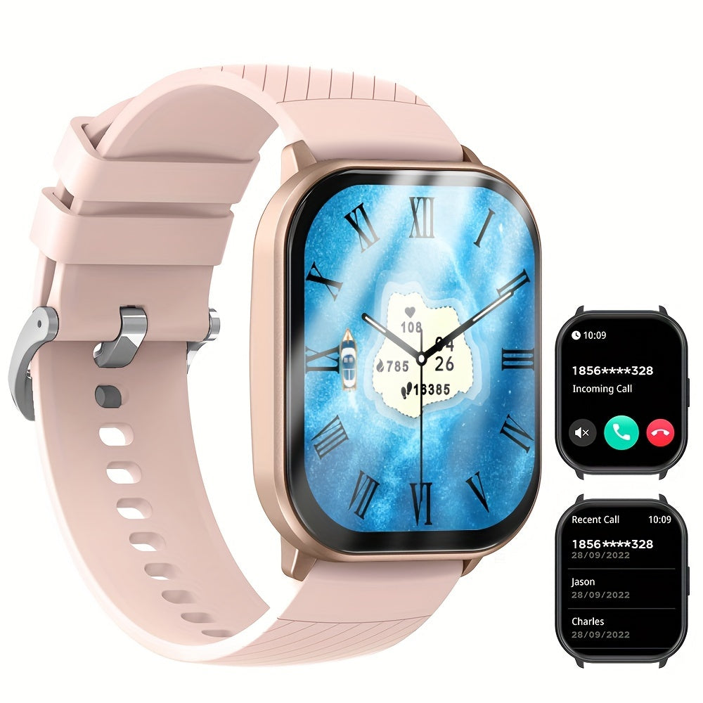 PEJE Aqlli Soat 5.11 sm TFT Sensorli Ekran, Suvga chidamli, Simsiz qo'ng'iroq qilish, 100+ rejim bilan Sport Fitness Kuzatuvchi, 280mAh qayta zaryadlanadigan batareya, Silika Gel Kamar, JL7012F6 Chip, 240p