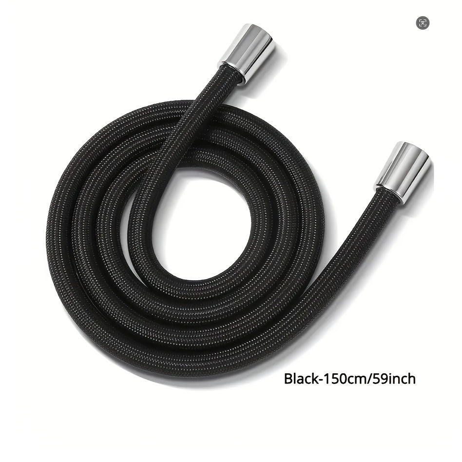 59-Inch Shower Hose with Brass Connector and Anti-Explosion Design Durable Nylon Pipe