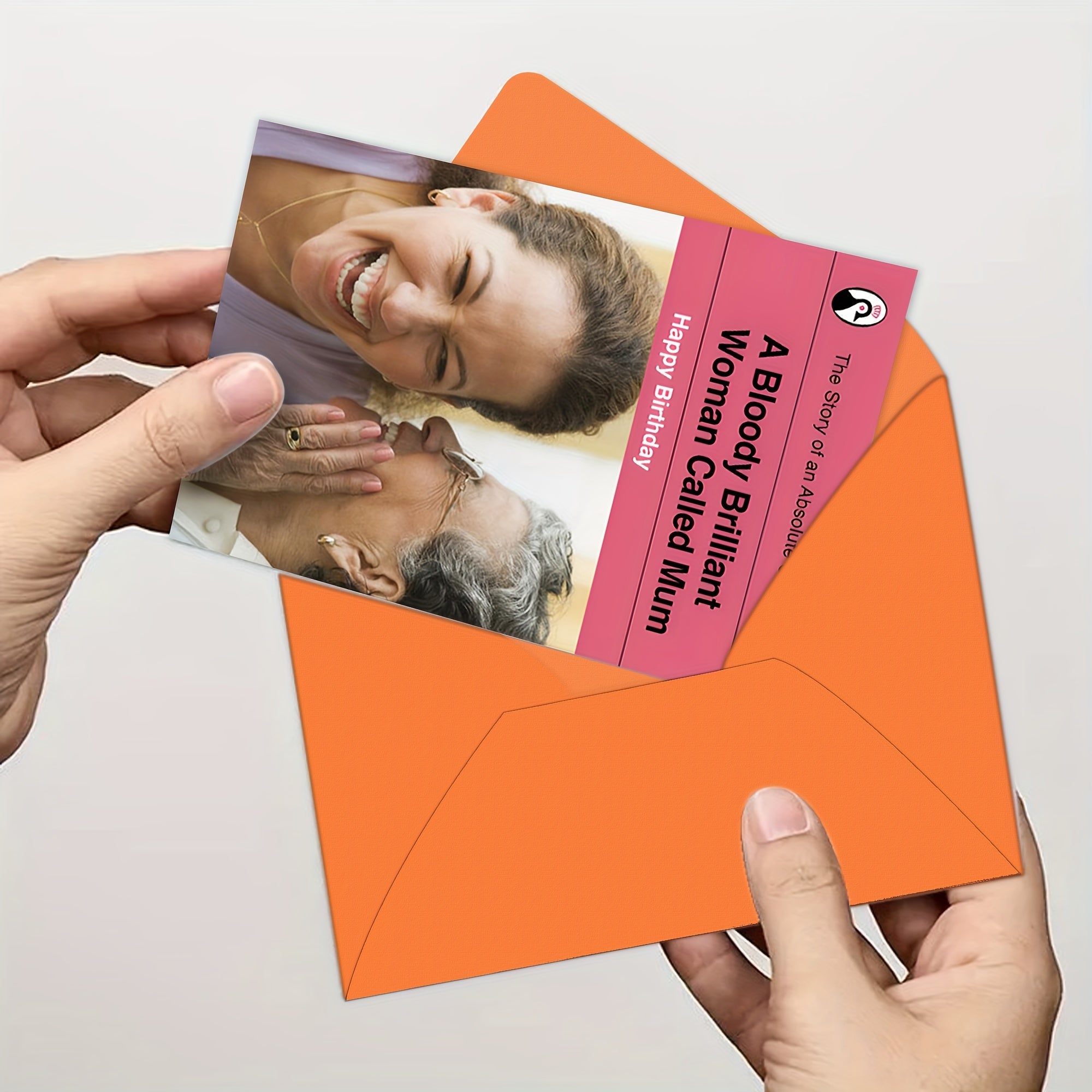 Tug'ilgan kuningiz muborak, 1 dona ijodiy va qiziqarli tabrik kartasi, shaxsiylashtirilgan fotosurat bilan, moslashtirilgan kulgili rasmli salomlashuv kartasi, ajoyib Ona kuni sovg'asi