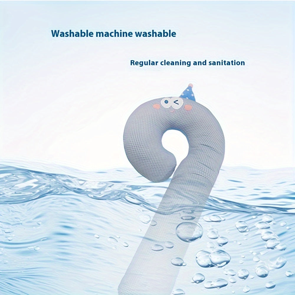 Cartoon Question Mark Sleep Pillow with Big Eyes Soft Polyester for Relaxing