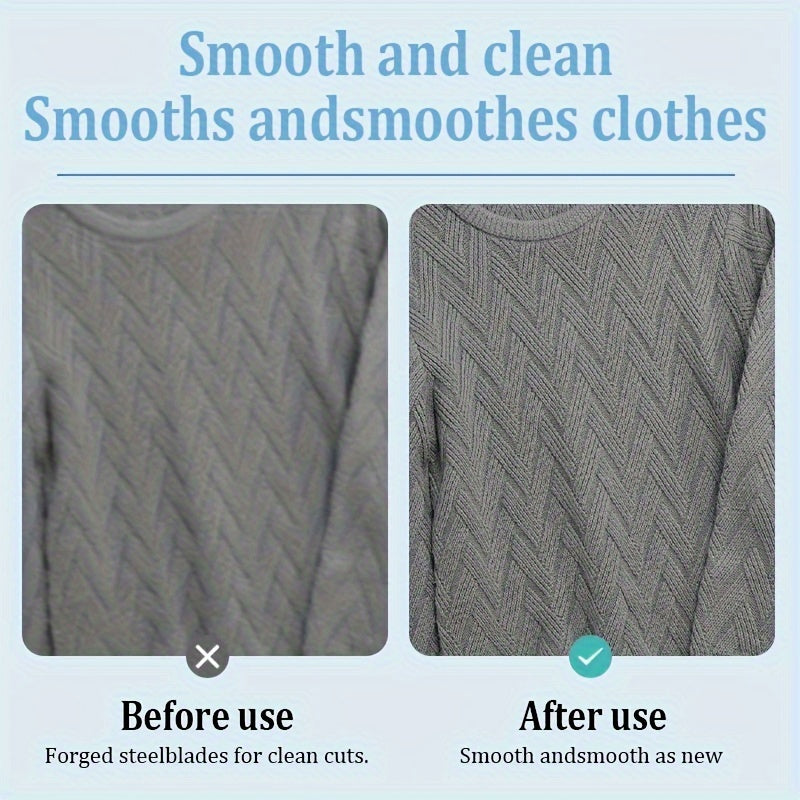 Electric Lint Remover USB Rechargeable with 3 Stainless Steel Blades for Clothes and Fabrics