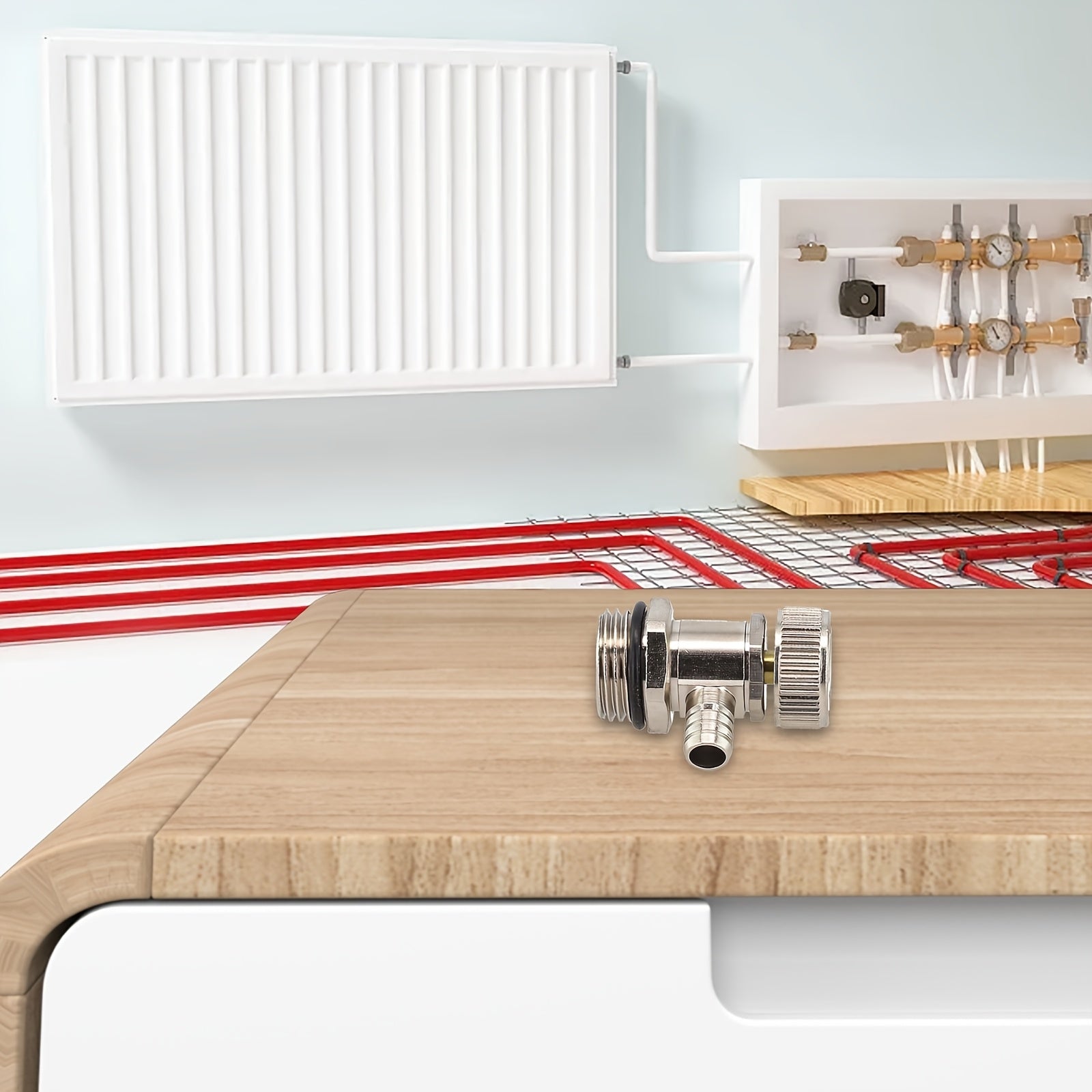 360° buriladigan bronz va mis radiator havo ventili uchun isitish tizimi