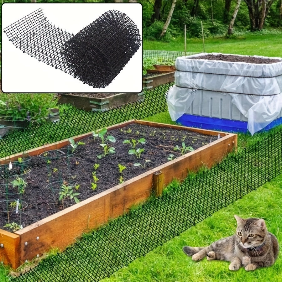 200cm x 30cm Cat Deterrent Pad Anti-Cat Thorn Repellent for Gardens and Balconies