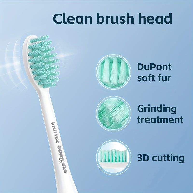 Cepillo de dientes sónico eléctrico resistente al agua, recargable por USB, cerdas suaves