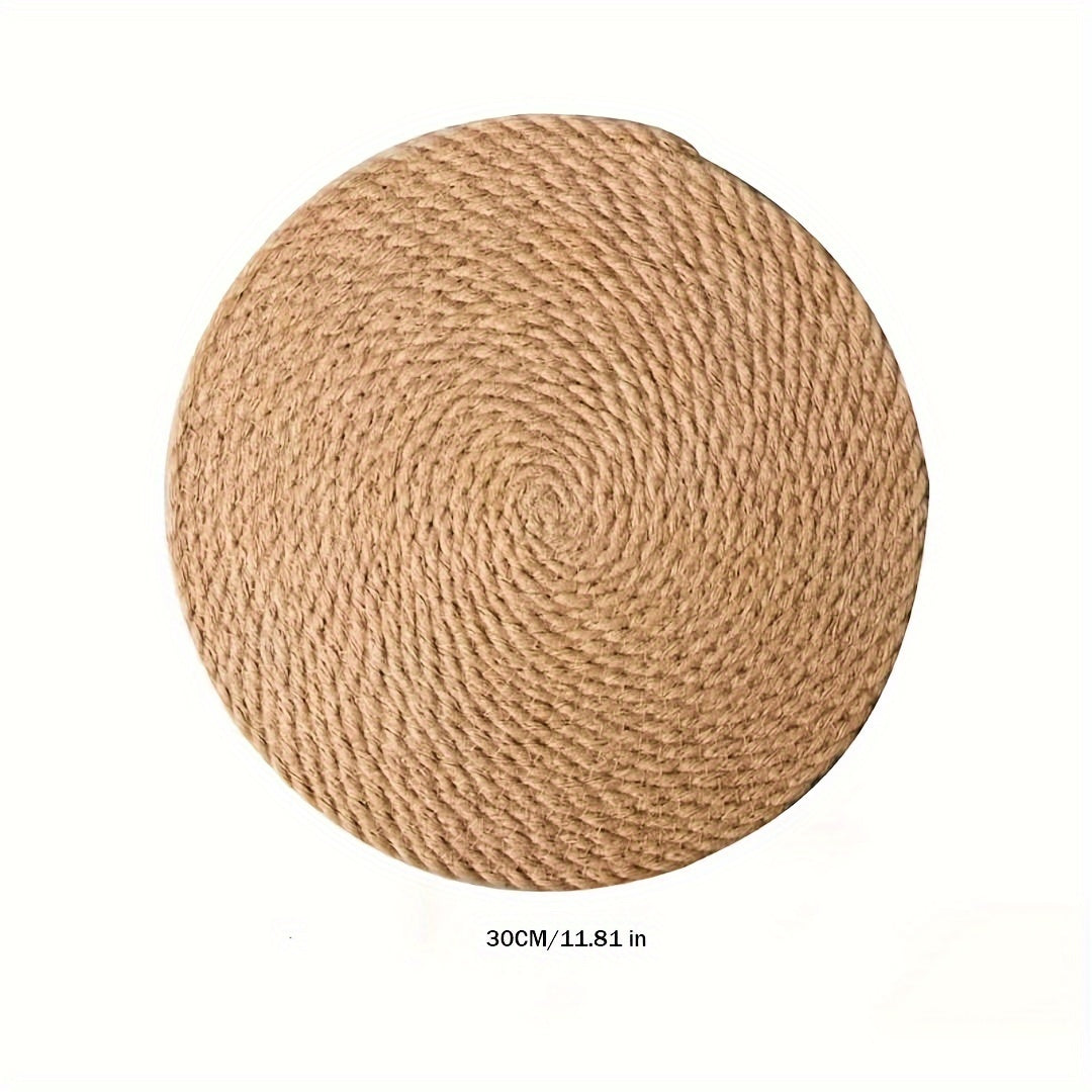 Japanese-Style Jute Placemat for Dining Table Insulation Bowl Pot Holder Coaster