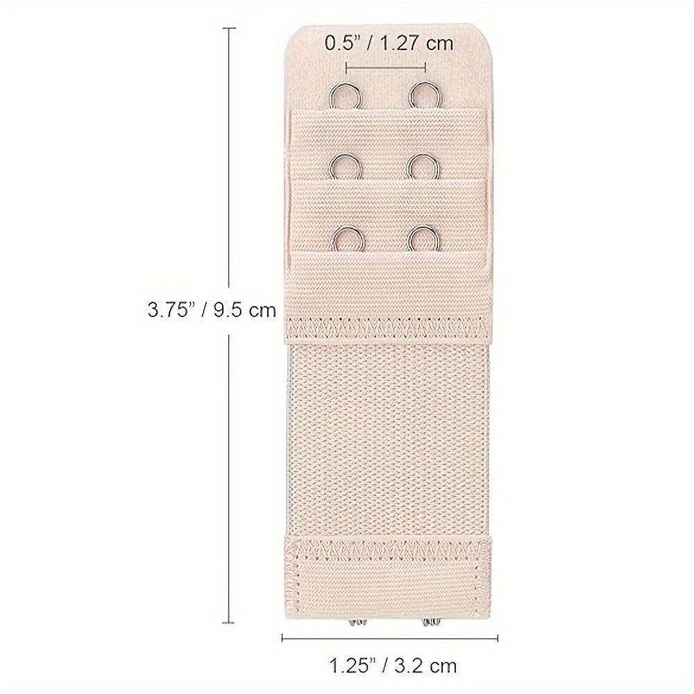 4 Pcs Bra Strap Extenders with 3 Hooks Adjustable Comfort for Women's Lingerie