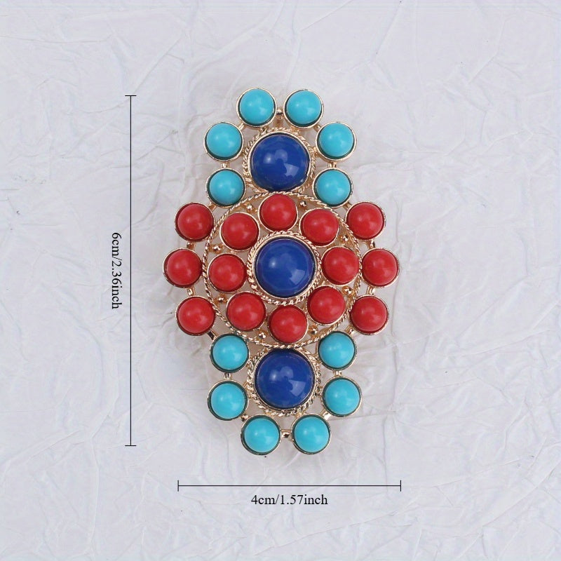 Enamel Lotus Brooch Pin for Coats and Skirts Stylish Dual-Use Jewelry