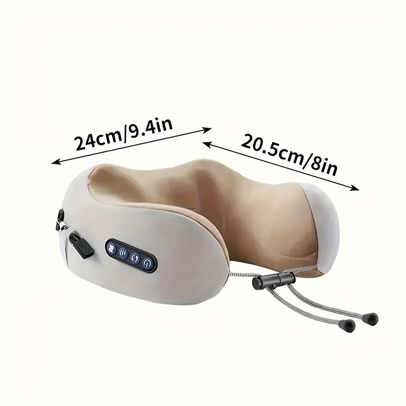 USB Rechargeable Massage Pillow for Neck Support Travel Office Home