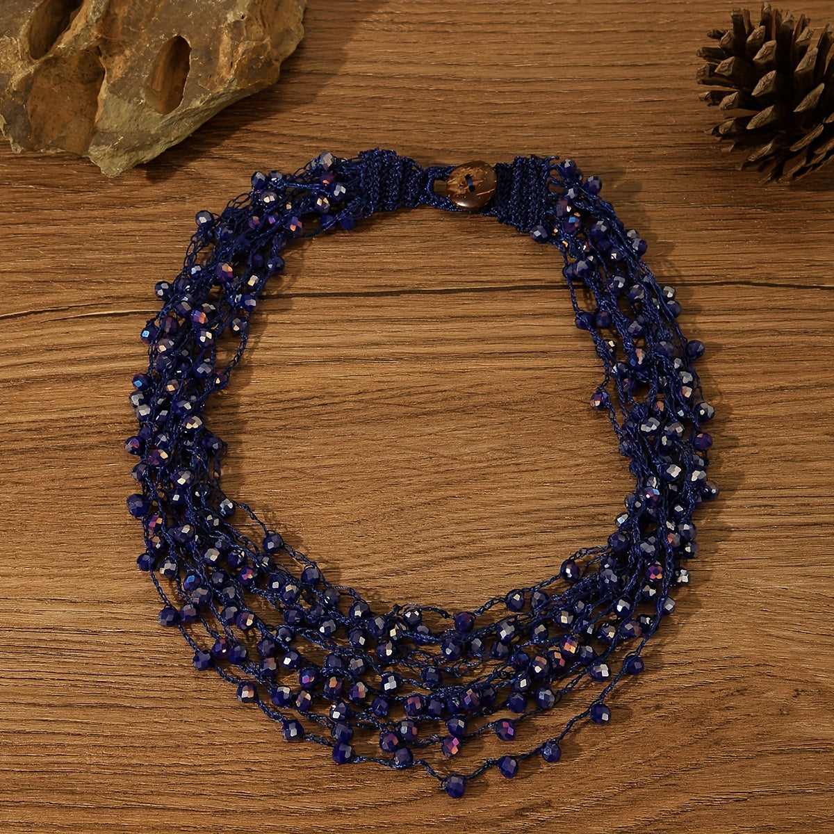 Collar de múltiples capas boho-chic para mujer, accesorio de vacaciones con estilo