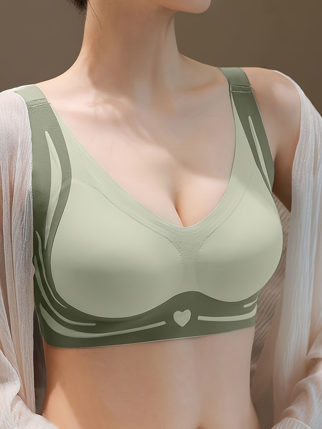 Women's Wirefree Lounge Sports Bras Seamless Light Support 6-Pack