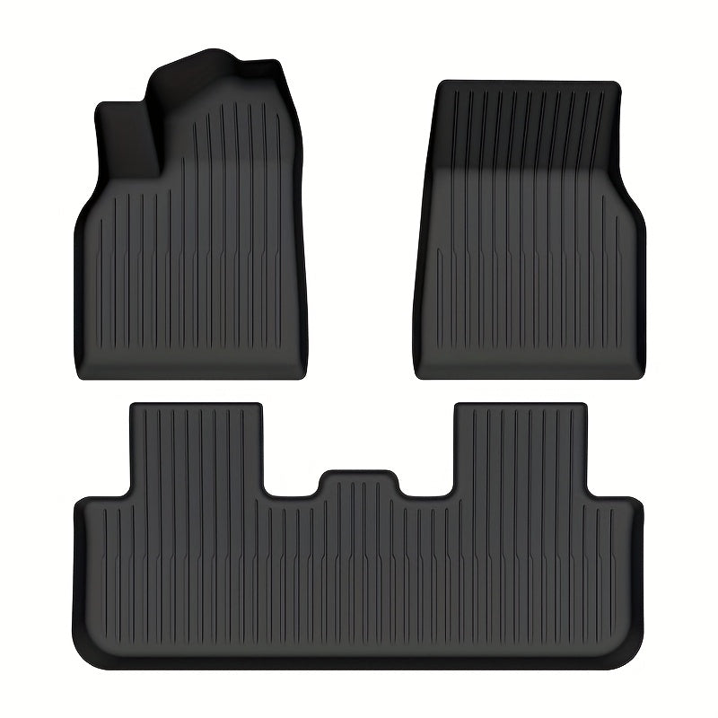 All-Weather TPE Floor Mat Set for Tesla Model Y 2025 Left-Hand Drive Five-Seater