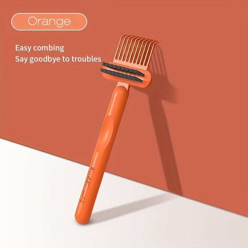 Mini Hair Brush for Curly Hair with Cleaning Claw and Airbag Comb