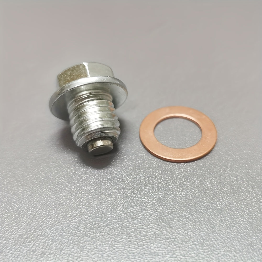 Magnetic Oil Drain Plug M12x1.75 Hex Head for Cars 14mm Size Replacement