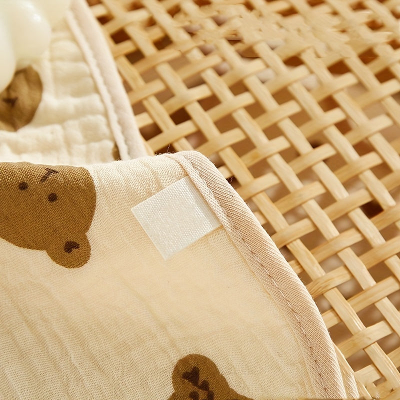 Set of 3 Waterproof Breathable Cotton Baby Bibs with Snap Closure and Assorted Patterns