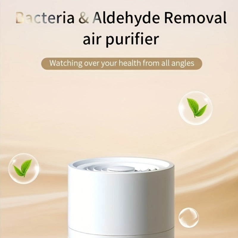 USB-Powered Air Purifier 360° Whole House HEPA Filter for Home Office