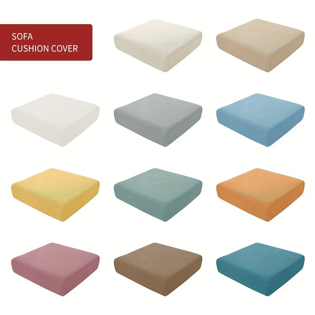 1 шт. жаккардовая наволочка для дивана для декора гостиной, с эластичным чехлом для сиденья для дивана.