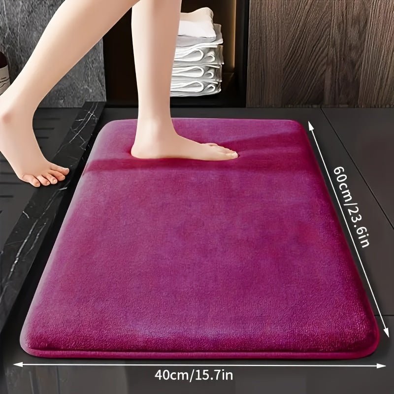 Ultra Soft Non-Slip Bath Mat with Absorbent Material for Bathroom Decor