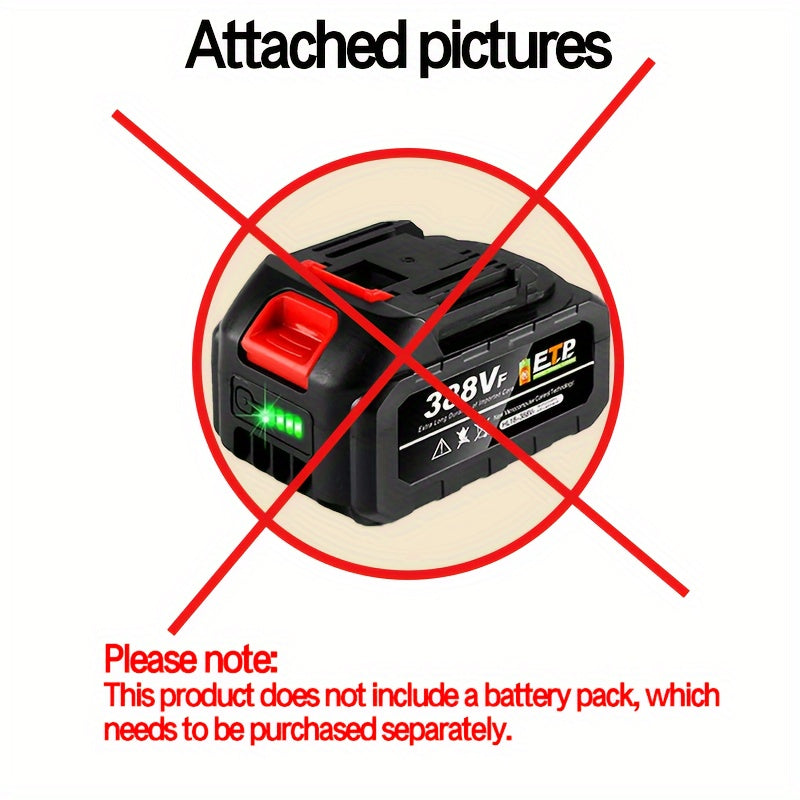 Corded Lithium-Ion Impact Wrench for Auto and Home Repair Plastic Body