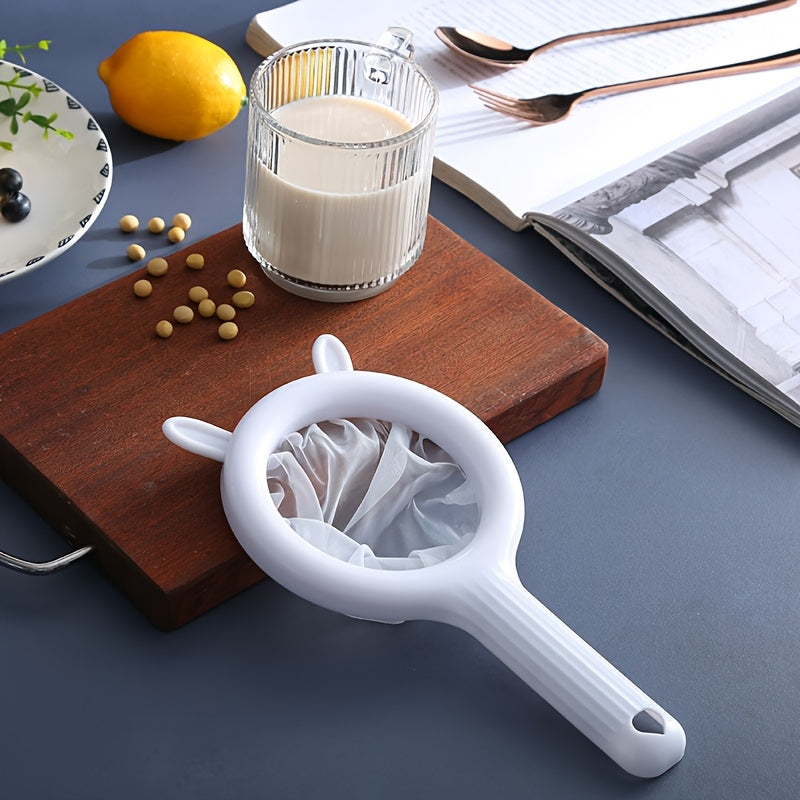 Yuqori sifatli nozik to'rli filtr - soya sutini, qahvani, yogurtni, sharbatni va sirka filtrlaydigan mustahkam plastik oshxona filtri - qulay quyish quvvati xususiyati