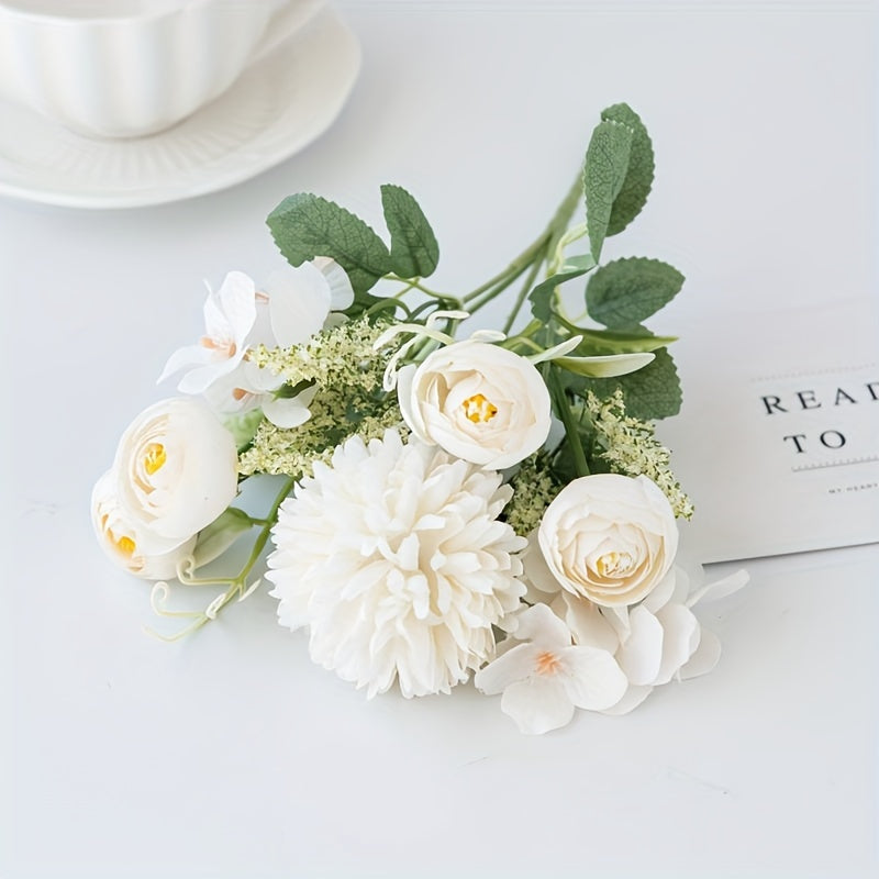 Artificial Flowers 1/3pcs Simulated Roses and Chrysanthemums for Home Decor Weddings and Parties