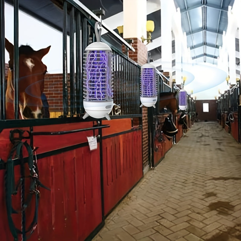 Электрический уничтожитель комаров и отпугиватель мух для использования на улице и на ферме, изготовленный из ABS-материала