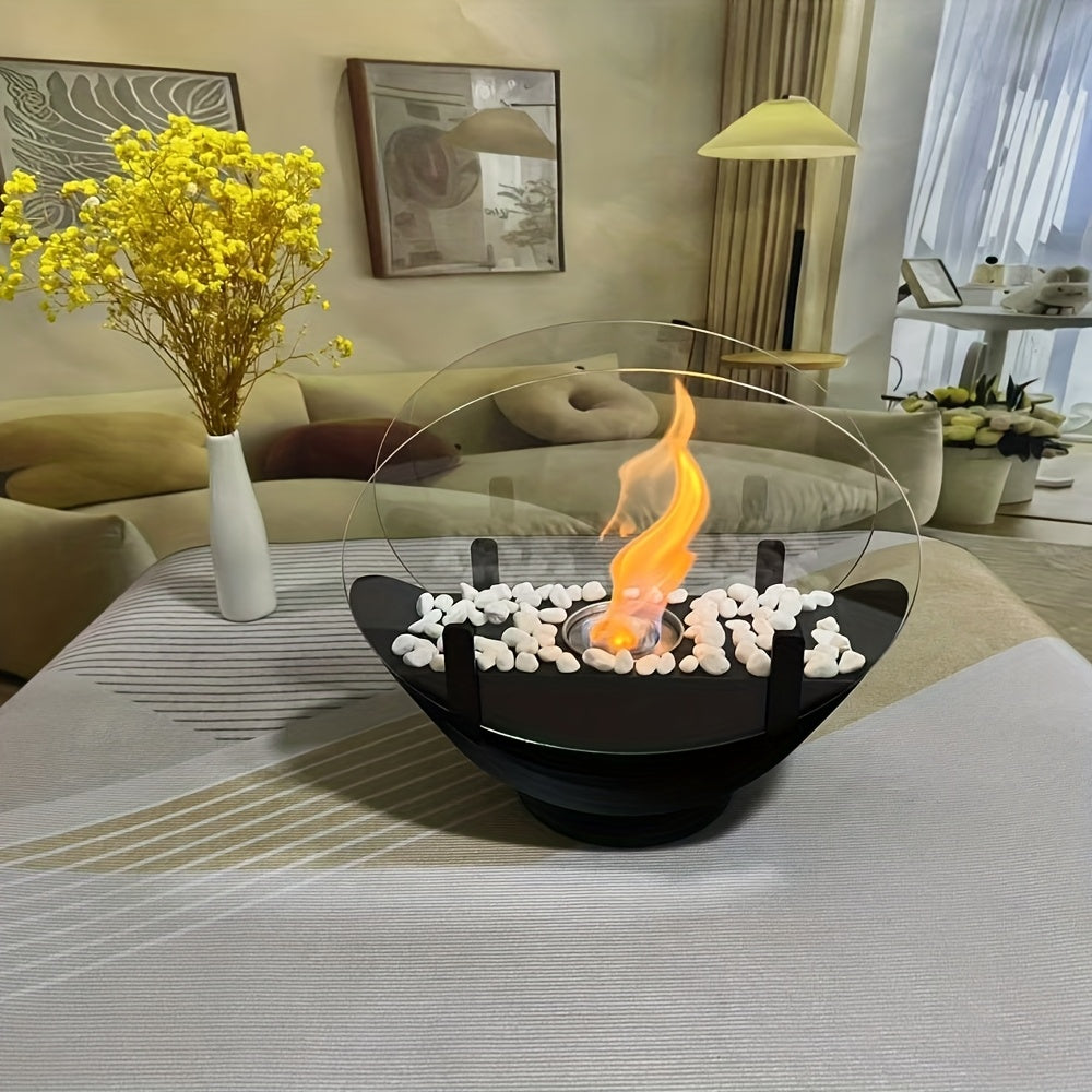 Portable Outdoor Fireplace Sailboat Style Tabletop Heater for Patio Balcony Camping