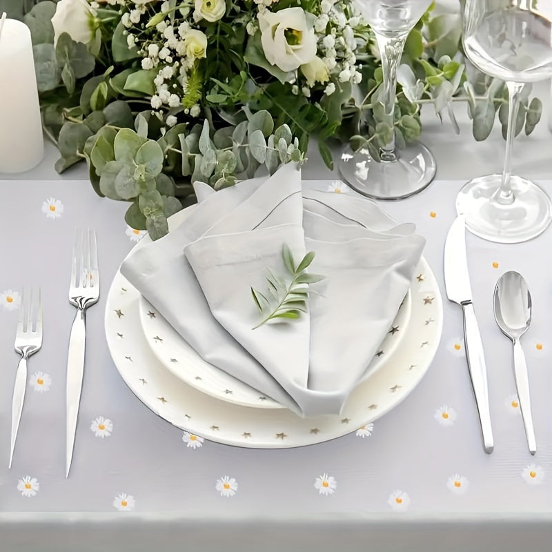 Waterproof Non-Slip Shelf Liner Roll Plastic Daisy Pattern Moisture-Proof Drawer Mat for Kitchen Cabinets Refrigerator Table