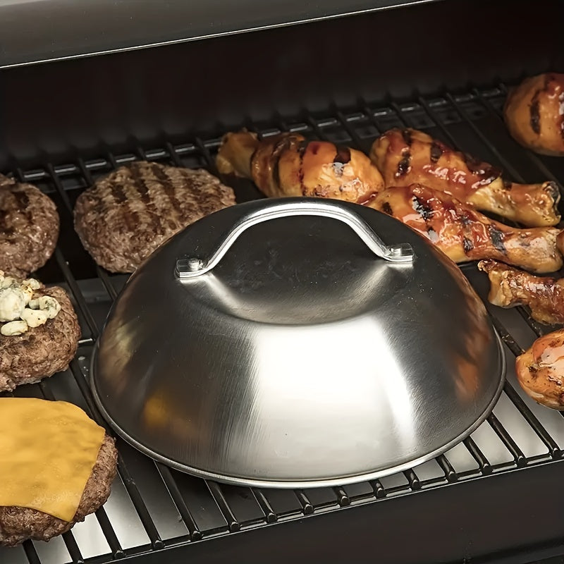 Stainless Steel Steak Cover for Grilling and BBQ Outdoor Use
