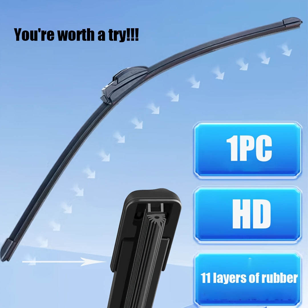 Universal Car Windshield Wiper Set 11-Layer Rubber Durable Silent Sizes 35.56cm-71.12cm