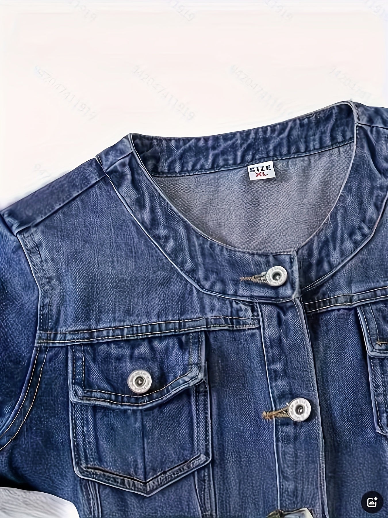 Women's Denim Truck Driver Jacket Long Sleeve Embroidery All-Season Casual Outerwear