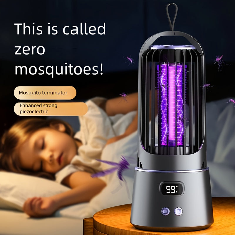 Mosquito Killer Lamp USB Rechargeable 1200mAh Battery Indoor Outdoor Camping Garden Office